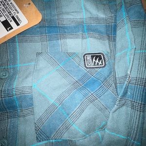 Fintech Men's Woodman Flannel Mallard Green Large